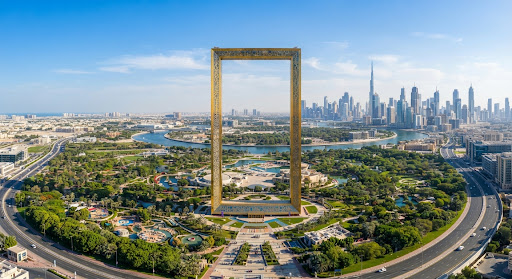 Dubai Frame landmark, for the 30 days Dubai visit visa for Pakistani nationals