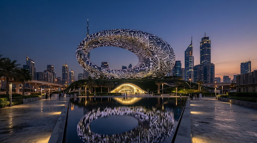 Museum of the Future in Dubai, for the 60 days Dubai visit visa