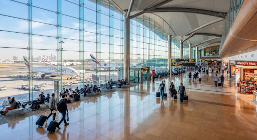 Dubai International Airport concourse, for the 48 hours Dubai transit visa